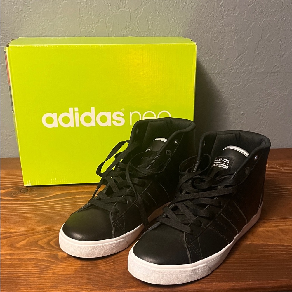 Adidas Neo Black and White High-Tops
